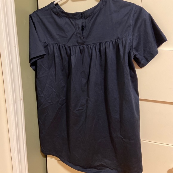 Weekend MaxMara blue satin tee - Picture 2 of 2
